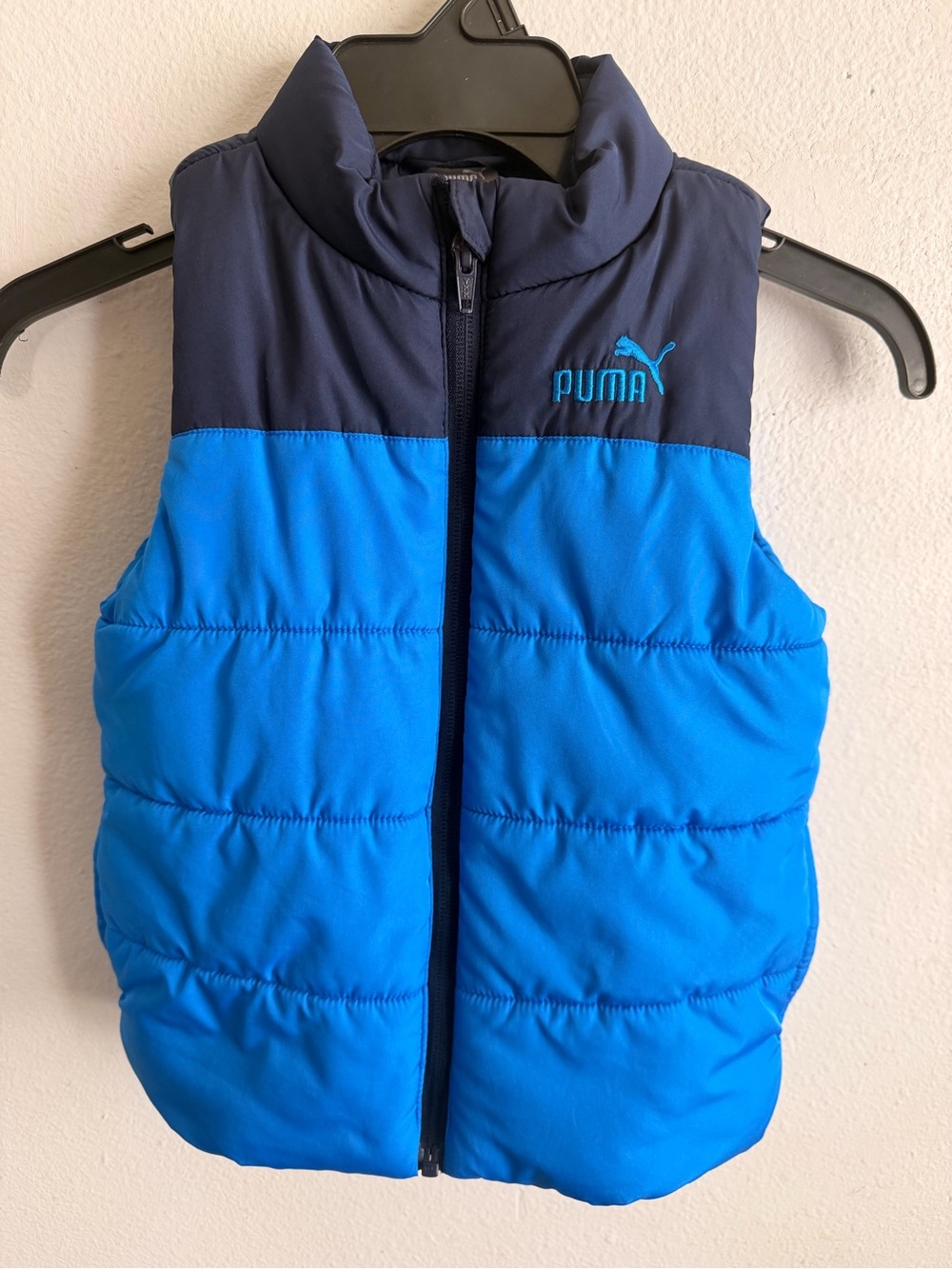 Puma Blue and Navy Kids Puffer Vest